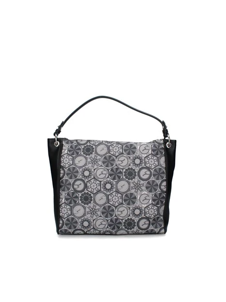 BORSA A SPALLA TEODOSIA DAILY LARGE DONNA GRIGIO NERO