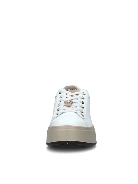 SNEAKERS PLATFORM CON GIOIELLO DONNA BIANCO