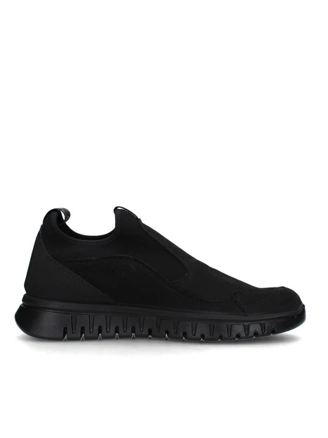 SNEAKERS SLIP ON CON ELASTICO UOMO NERO