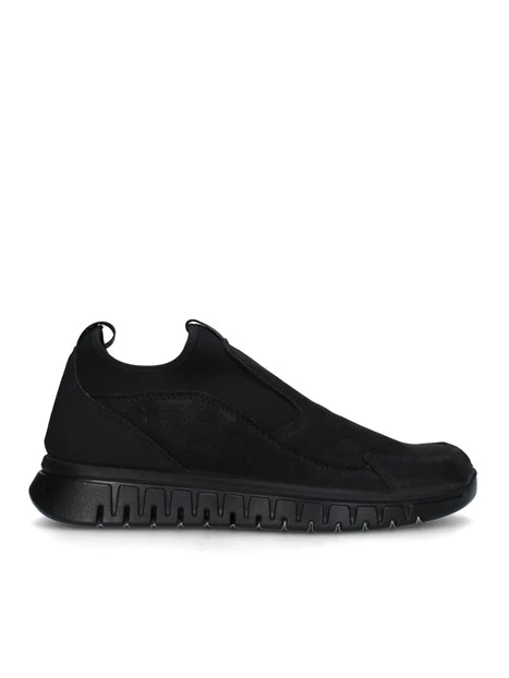 SNEAKERS SLIP ON CON ELASTICO UOMO NERO