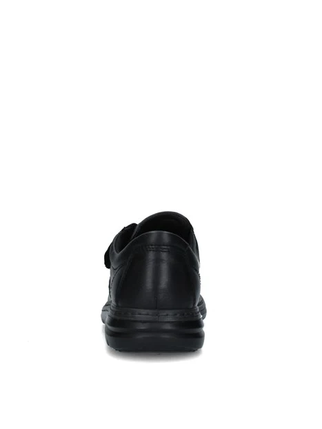 SNEAKERS SLIP ON CON STRAPPO UOMO NERO