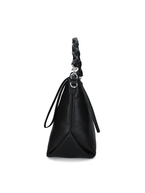 BORSA A SPALLA THALAMI RE DONNA NERO