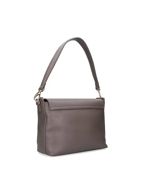 BORSA A SPALLA NEVER CON TRACOLLA DONNA BEIGE SCURO