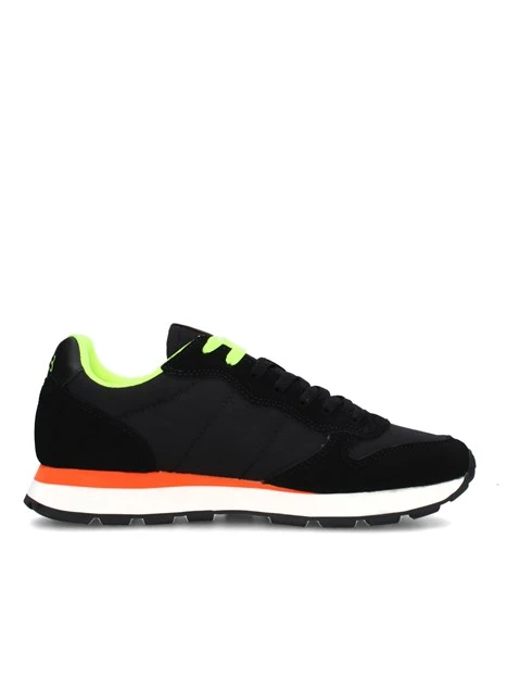 SNEAKERS BASSE TOM FLUO CON INSERTI MULTICOLORE UOMO NERO