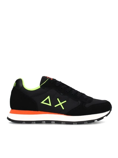 SNEAKERS BASSE TOM FLUO CON INSERTI MULTICOLORE UOMO NERO