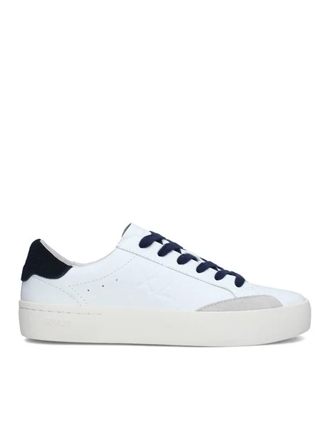 SNEAKERS BASSE STREET UOMO BIANCO BLU NAVY