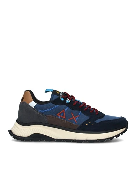 SNEAKERS PLATFORM FIRE AND CAMPING UOMO BLU