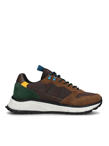 SNEAKERS PLATFORM FIRE AND CAMPING UOMO MARRONE