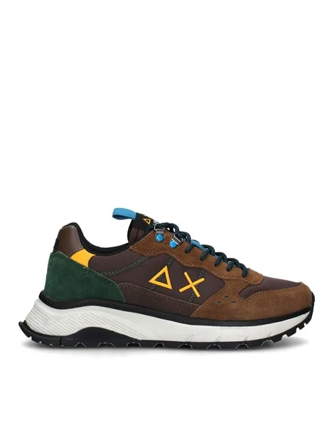 SNEAKERS PLATFORM FIRE AND CAMPING UOMO MARRONE