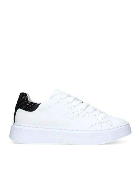 SNEAKERS BASSE GRACE CON STRASS AL TALLONE DONNA BIANCO