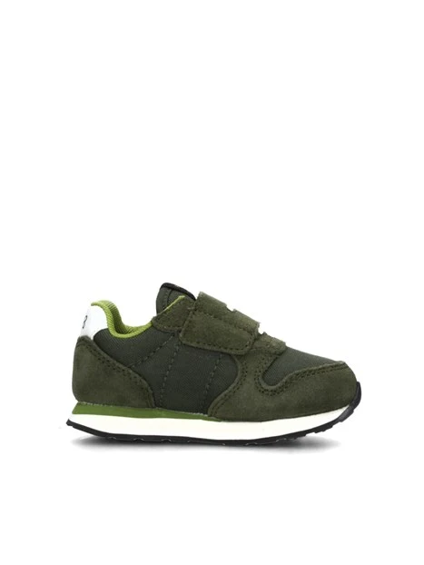 SNEAKERS BASSE TOM SOLID DOPPIO STRAPPO BAMBINO VERDE