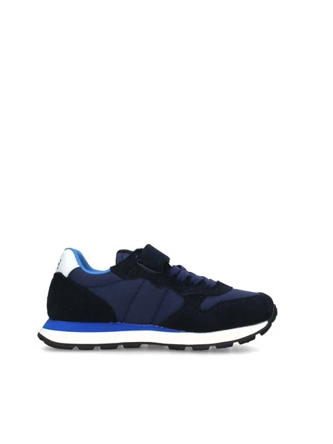 SNEAKERS BASSE TOM SOLID CON UNO STRAPPO BAMBINO BLU