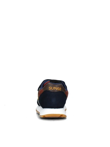 SNEAKERS BASSE BOY'S JAKI CON STRAPPO BAMBINO BLU