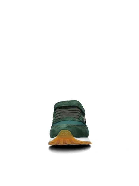 SNEAKERS BASSE BOY'S JAKI CON STRAPPO BAMBINO VERDE