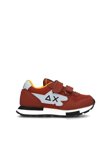 SNEAKERS BASSE NIKI SOLID DOPPIO STRAPPO BAMBINO ARANCIO