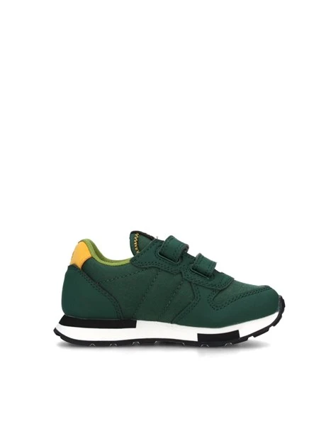 SNEAKERS BASSE NIKI SOLID DOPPIO STRAPPO BAMBINO VERDE