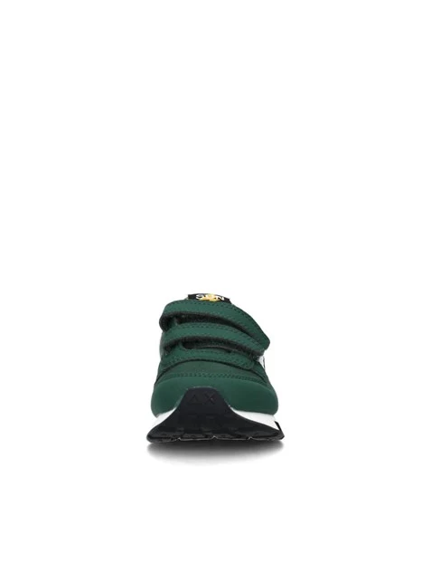 SNEAKERS BASSE NIKI SOLID DOPPIO STRAPPO BAMBINO VERDE