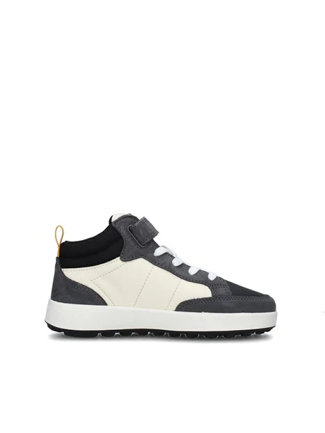 SNEAKERS ALTE MID GENIUS CON STRAPPO BAMBINO GRIGIO