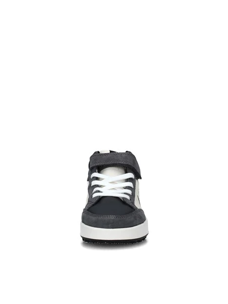 SNEAKERS ALTE MID GENIUS CON STRAPPO BAMBINO GRIGIO