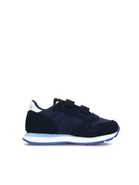 SNEAKERS BASSE ALLY SOLID DOPPIO STRAPPO BAMBINA BLU