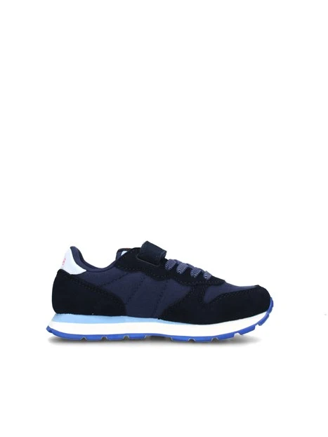 SNEAKERS BASSE ALLY SOLID CON STRAPPO BAMBINA BLU