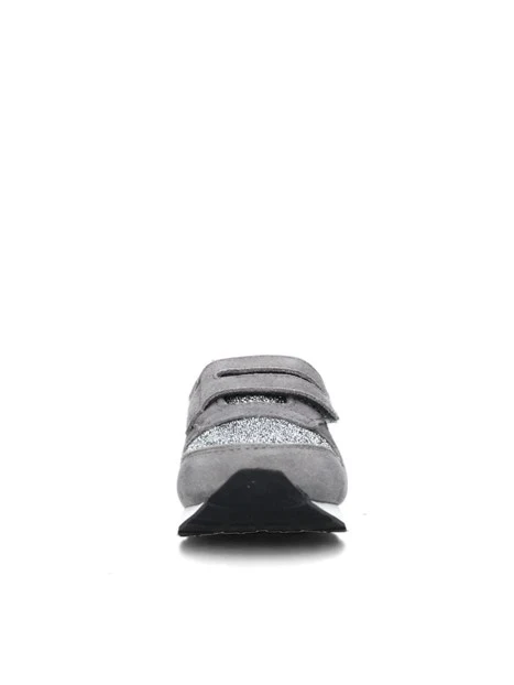 SNEAKERS BASSE  ALLY GLITTER BAMBINA GRIGIO