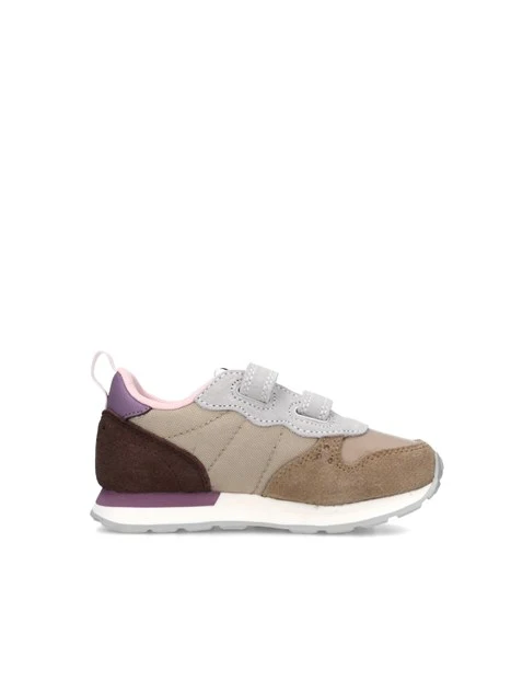 SNEAKERS BASSE STARGIRL DOPPIO STRAPPO BAMBINA BEIGE