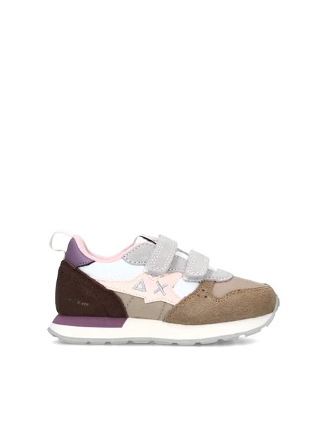 SNEAKERS BASSE STARGIRL DOPPIO STRAPPO BAMBINA BEIGE