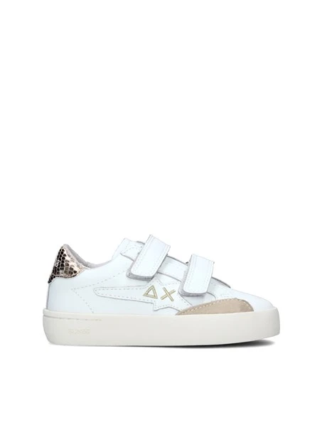 SNEAKERS BASSE KATY DOPPIO STRAPPO BAMBINA BIANCO