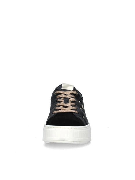 SNEAKERS PLATFORM CON IMPUNTURE DONNA NERO