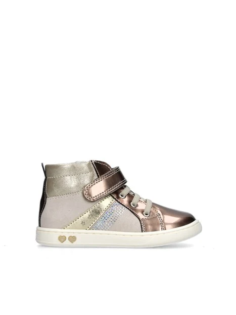 SNEAKERS ALTE CAMOSCIO BAMBINA BEIGE