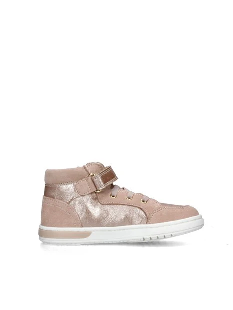 SNEAKERS ALTE SCAMOSCIATE BAMBINA ROSA