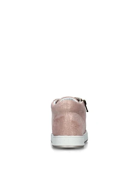 SNEAKERS ALTE SCAMOSCIATE GLITTER BAMBINA ROSA