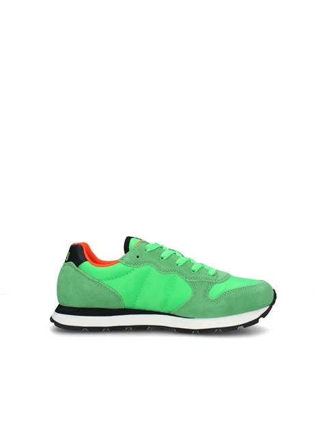 SNEAKERS BASSE TOM SOLID CON LACCI BAMBINO VERDE FLUO