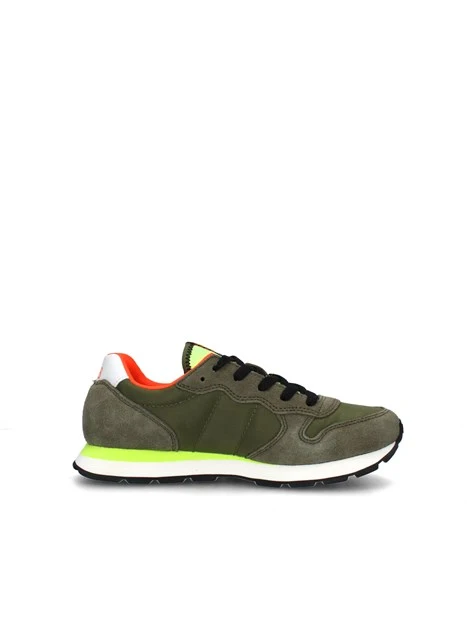 SNEAKERS BASSE TOM FLUO BAMBINO VERDE MILITARE