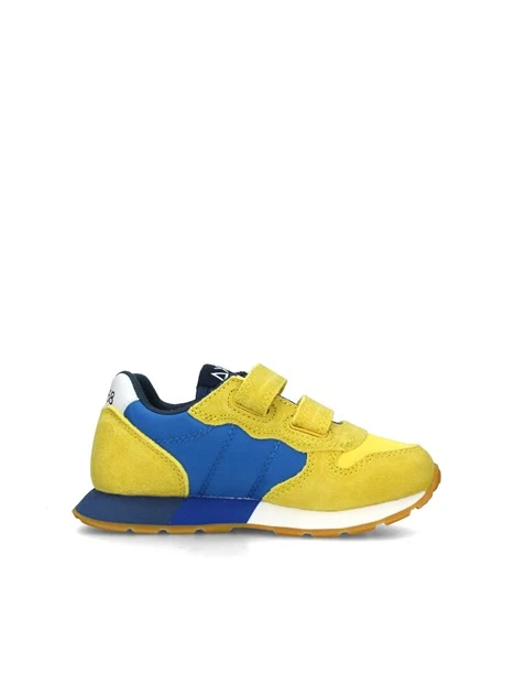 SNEAKERS BASSE JAKI BICOLOR BAMBINO GIALLO