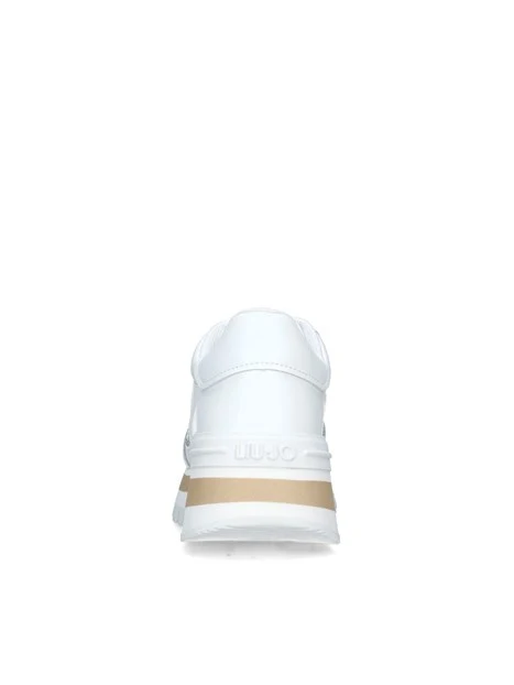 SNEAKERS PLATFORM INSERTI ORO DONNA BIANCO