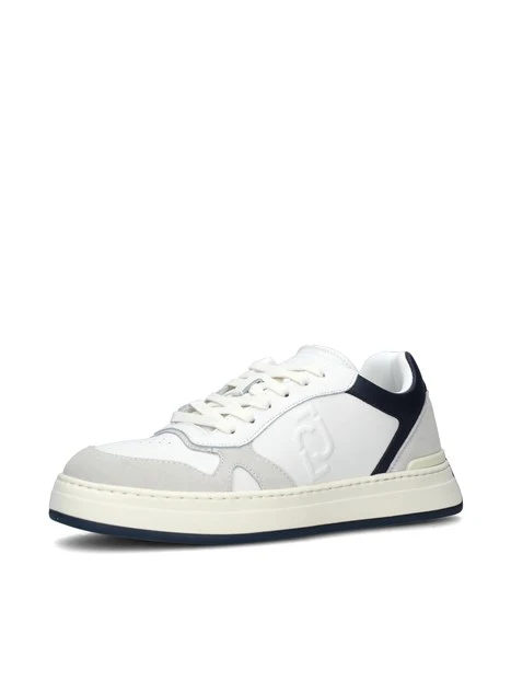 SNEAKERS PLATFORM IN PELLE MULTICOLORE UOMO BIANCO