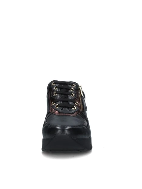 SNEAKERS PLATFORM BICOLORE DONNA NERO