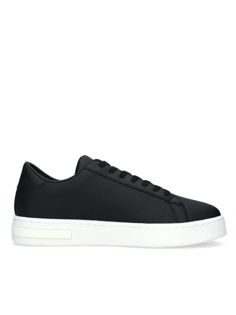 SNEAKERS BASSE CON BANDE LATERALI UOMO NERO