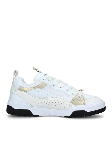 SNEAKERS BASSE CON SPILLETTA DONNA BIANCO ORO