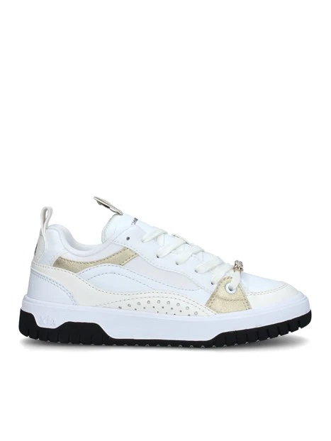 SNEAKERS BASSE CON SPILLETTA DONNA BIANCO ORO