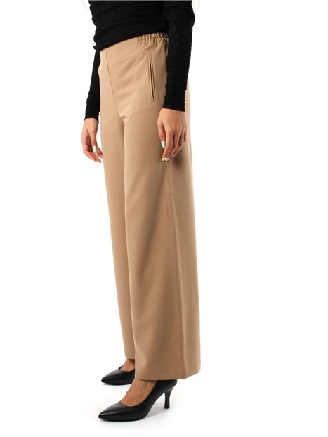 PANTALONI PALAZZO BOJAN MISTO VISCOSA DONNA BEIGE