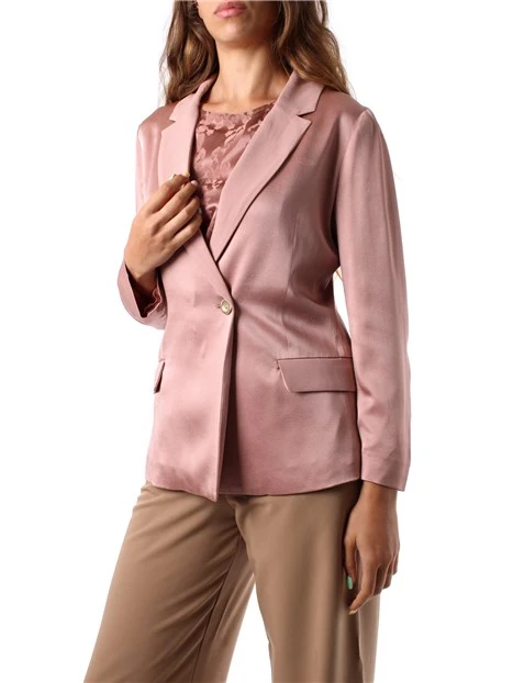 BLAZER MONOPETTO SFIANCATO DONNA ROSA