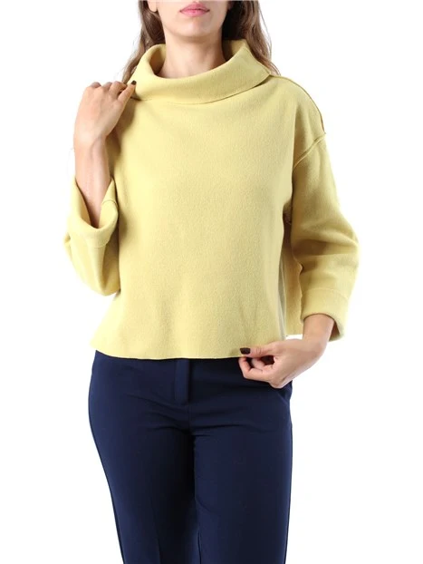 MAGLIA DOLCEVITA CON SCOLLO AMPIO DONNA GIALLO