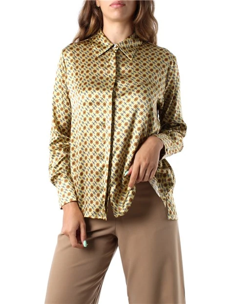 CAMICIA EFFETTO VINTAGE DONNA GIALLO