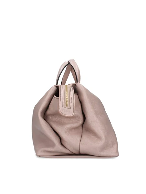 BORSA A MANO IN PELLE DONNA ROSA