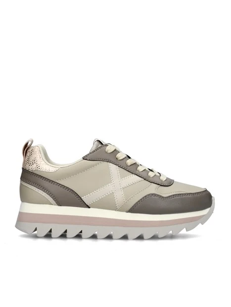 SNEAKERS PLATFORM RIPPLE 66 DONNA CUOIO