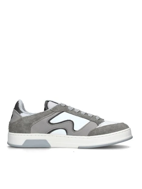 SNEAKERS BASSE BICOLORE DONNA GRIGIO