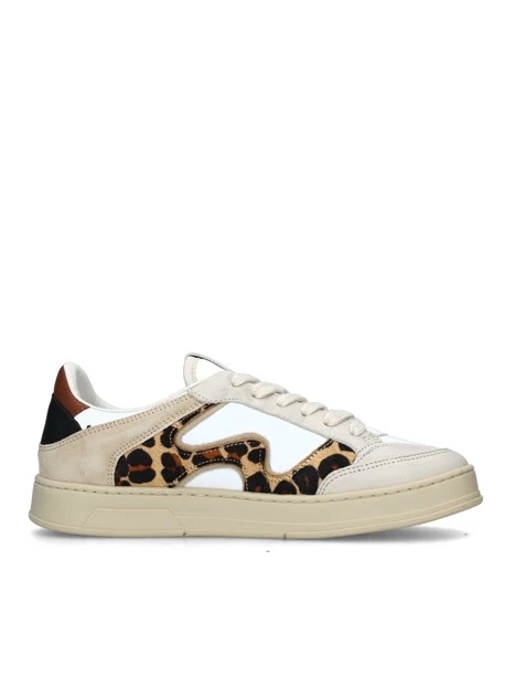 SNEAKERS BASSE FANTASIA LEOPARDATA DONNA BEIGE